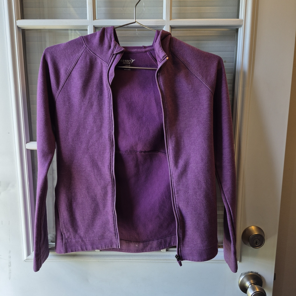 Old Navy Purple Zip-Up Jacket Lightweight Casual